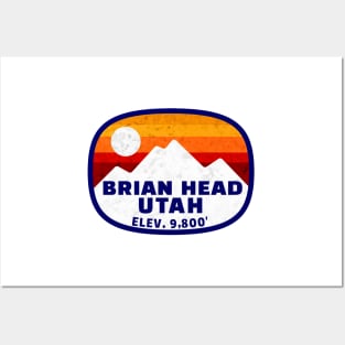 Ski Brian Head Utah Skiing Winter Sports Snowboarding Posters and Art